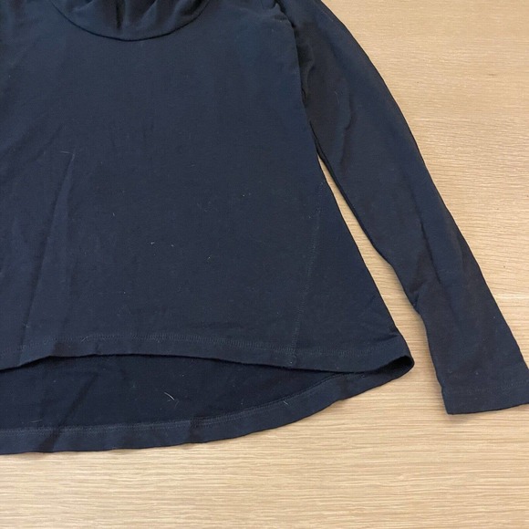 Women's Lucy Size S Black Cowl Neck Pullover Hoodie Sweatshirt - Picture 3 of 8